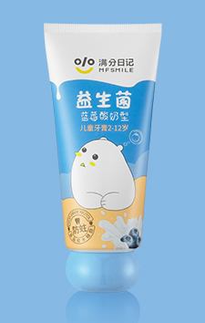 滿分日記兒童益生菌藍莓酸奶牙膏